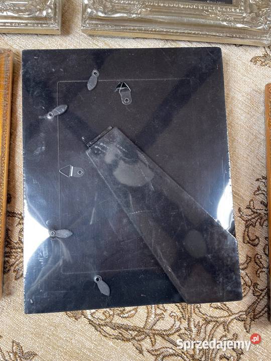 Drewniana rzeźbiona Ramka szkłem foto zdjęcie Dekoracje i ozdoby