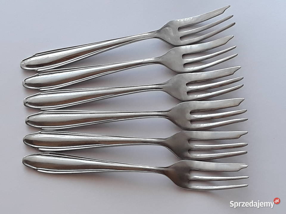 Widelczyki deserowe BAKELIT Gerlach sztućce PRL Dąbrowa Górnicza sprzedam