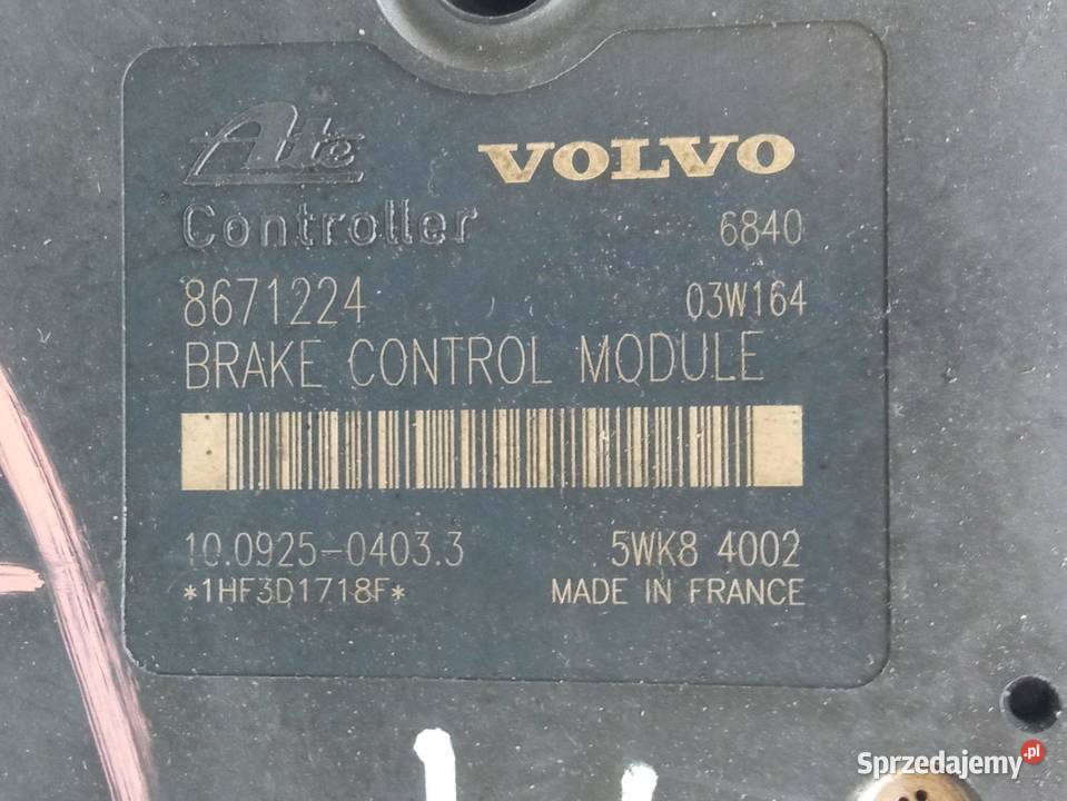 POMPA ABS P08671225 8671224 Volvo S60 I 20002009 Rok produkcji 2003
