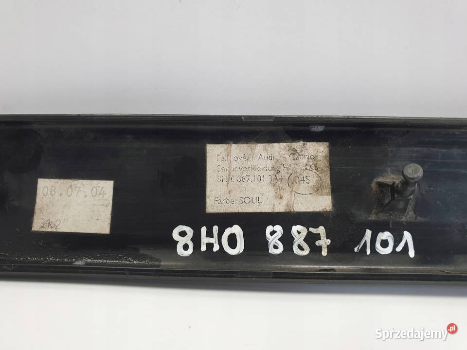 Audi A4 B6 Cabrio TYLNA LEWA LISTWA Ozdobna osobowe lubelskie Rudka sprzedam