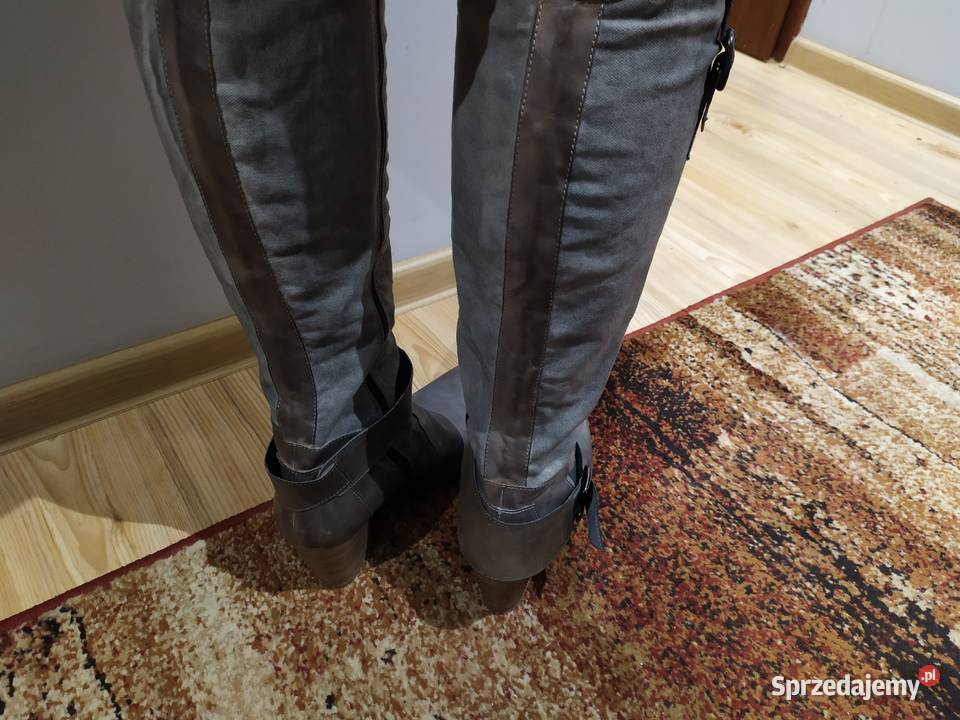 Buty szare kozaki 41 50