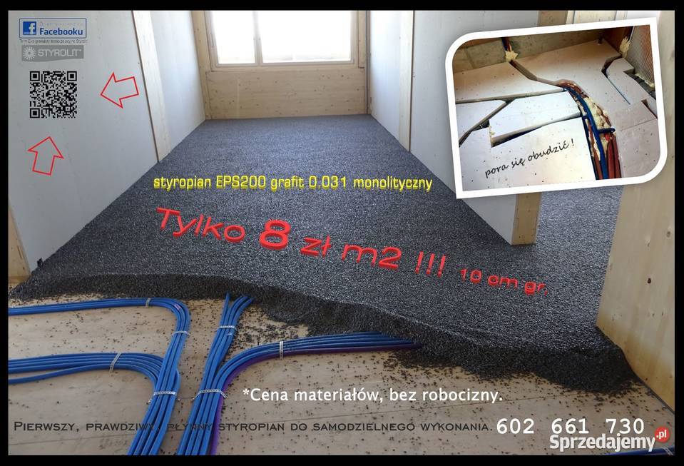 granulat styropianowy Styrolit konglomerat 08 m3