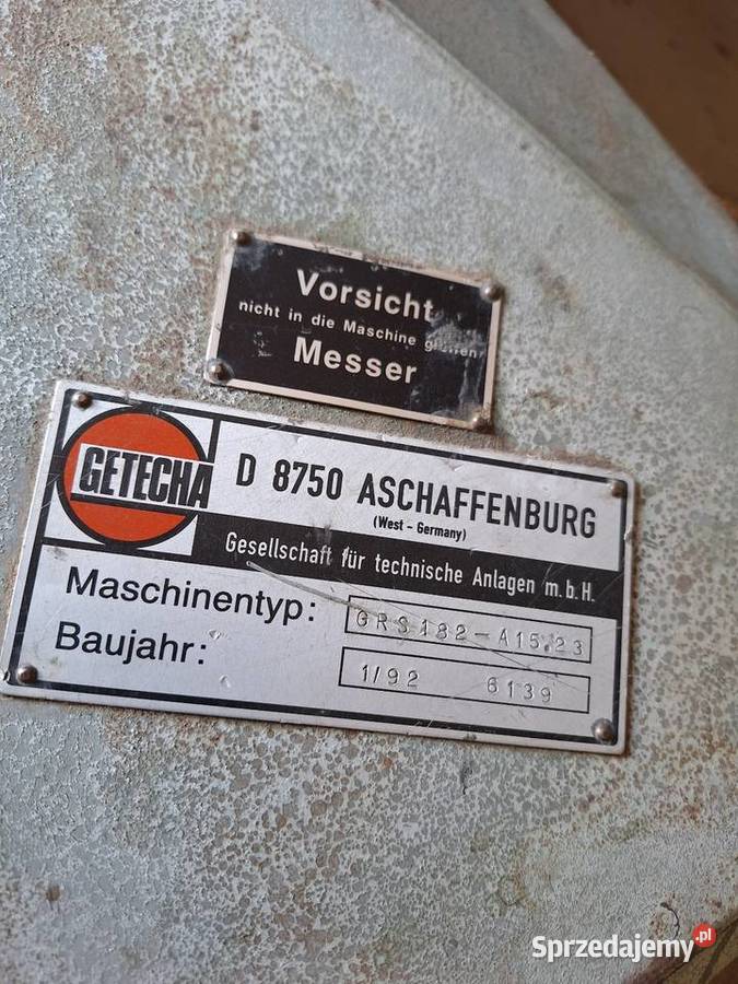 Młyn młynek kruszarka rozdrabniarka do tworzyw Biznes i Przemysł mazowieckie Ojrzeń sprzedam