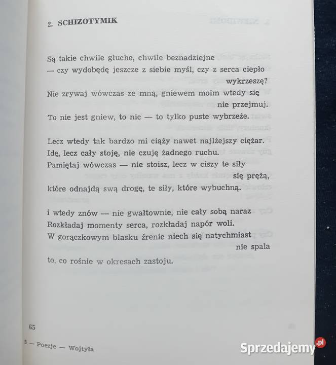 Karol Wojtyła Poezje wybrane LSW 1983 r Wydanie Koźminek
