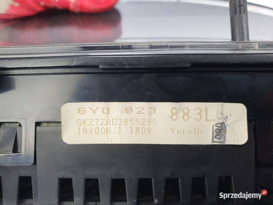 LICZNIK ZEGAR SKODA FABIA I 6Y0920883L kujawsko-pomorskie