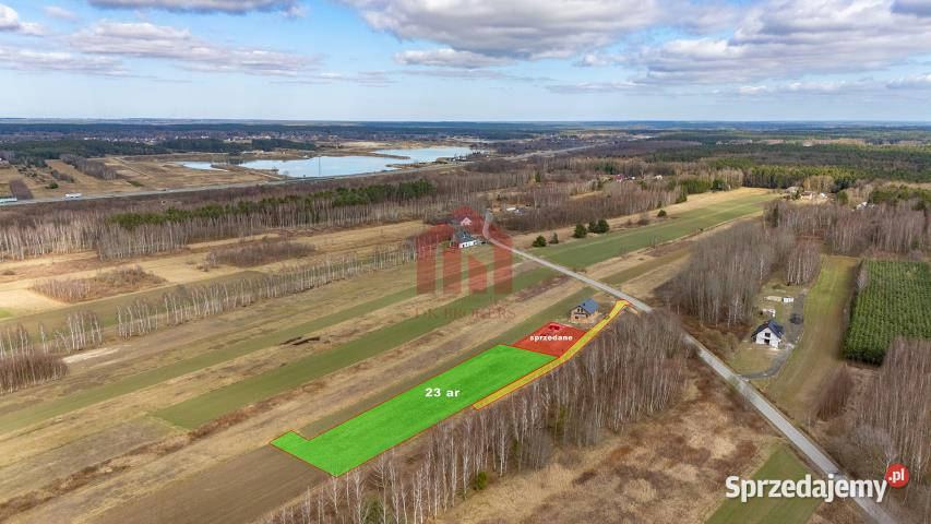 sprzedaży gruntu 2300m2 Krzywa gaz podkarpackie