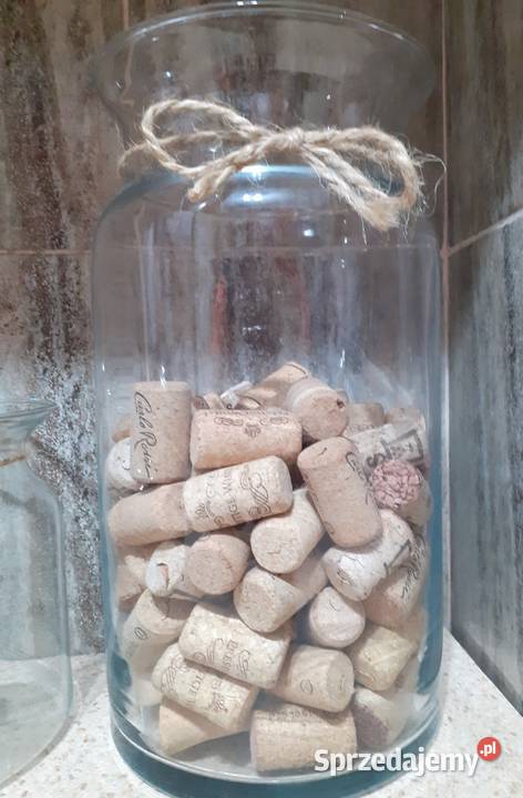 Szklany wazon pojemnik ozdobny Tczew