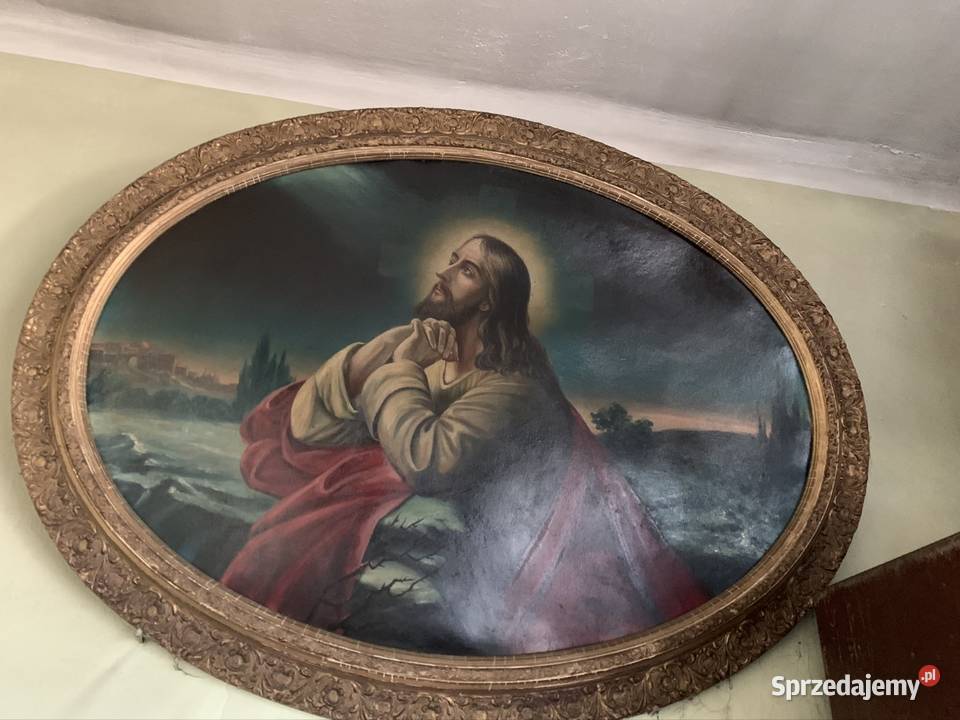 Obraz malarstwo olejne religijne Kazimierz śląskie sprzedam