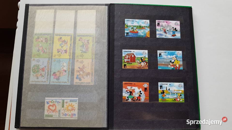 Zestaw 154 znaczków bajki myszka Mickey Disney Dąbrowa Górnicza sprzedam