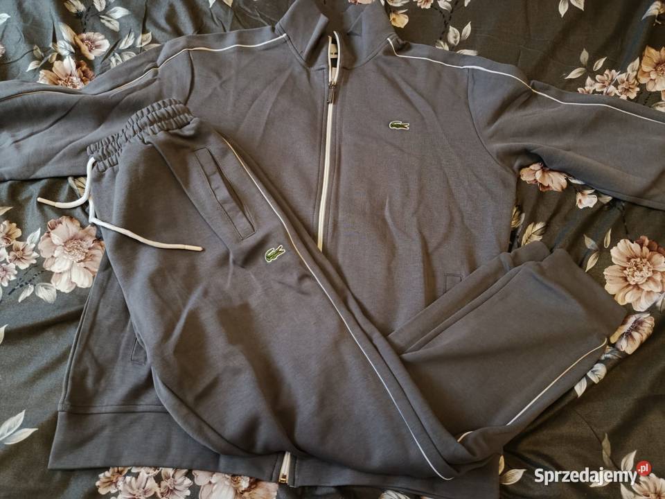 Komplet dresowy Lacoste regular fit szary Odzież sportowa Białystok