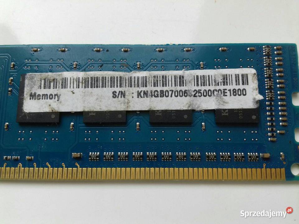 Kingston DDR3 PC3L 4GB 1600MHz 12800U nie działa Bydgoszcz