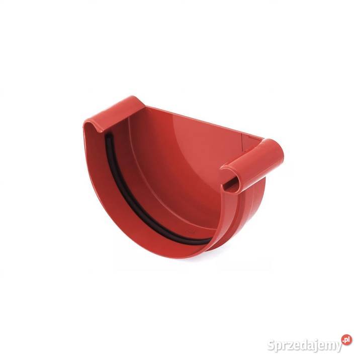 Bryza PVC Denko prawe 125 mm czerwony Białystok
