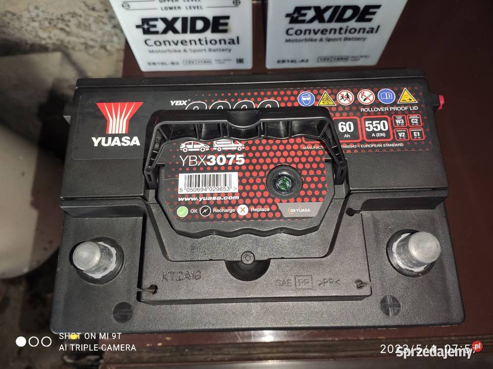Akumulator kwasowy samochodowy Yuasa YBX 3000
