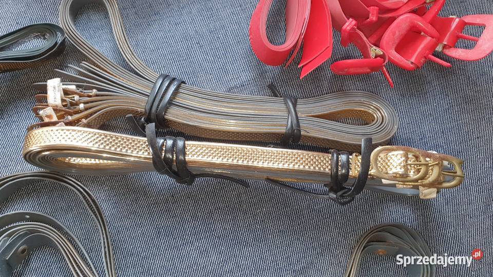 Paski stare PRL kolekcja produkcja Łomianki nowe Galanteria i dodatki