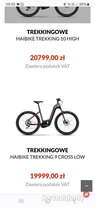 Nowy Rower elektryczny Haibike Trekking 9 Cross śląskie
