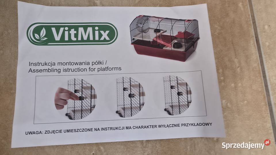 Klatka gryzonia z wyposażeniem sprzedam