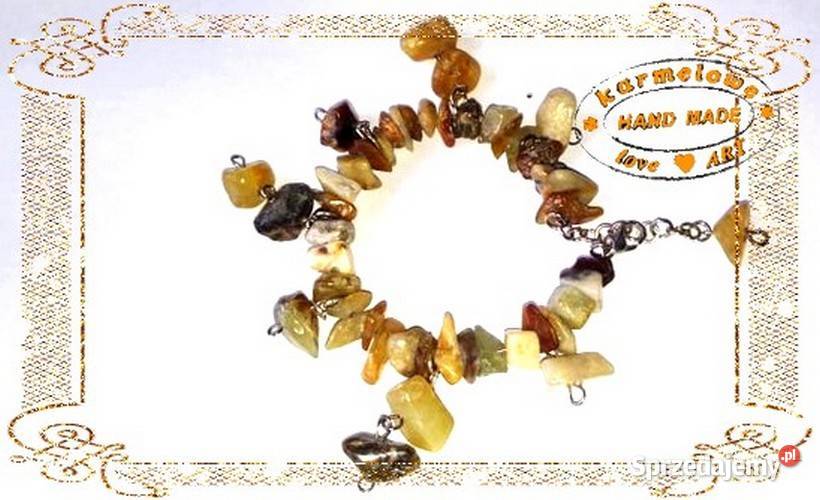 Bransoletka z agatem handmade Warszawa