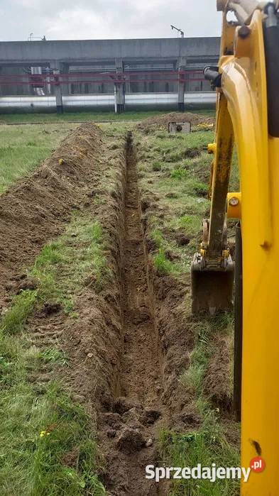 Usługi minikoparką wykopy przyłącza wiertnica Gdańsk