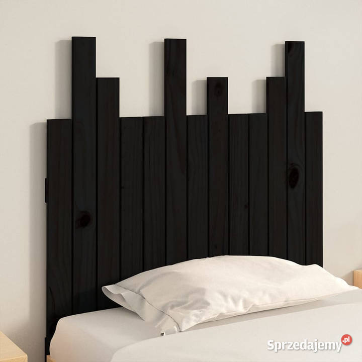 Wezgłowie łóżka czarne 825x3x80 lite drewno Warszawa sprzedam