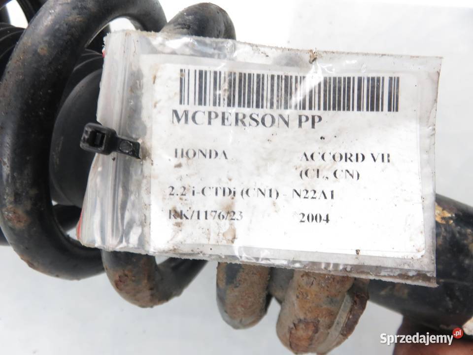 MCPERSON PRAWY PRZEDNI HONDA ACCORD VII 22 iCTDi Amortyzatory