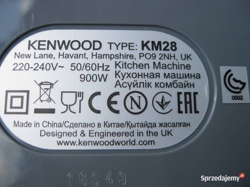 Robot planetarny Kenwood 28 mazowieckie Wołomin