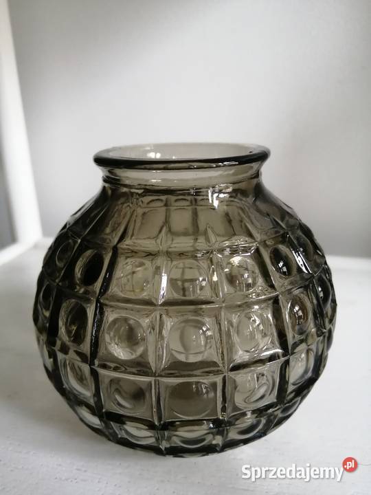 Świeczniki szklane okrągłe małe wazoniki Leszno