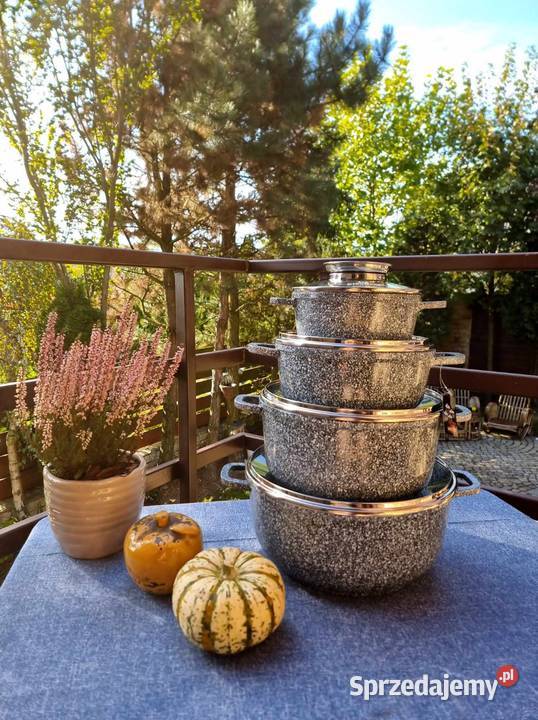 Garnki marmur 4 Łódź sprzedam