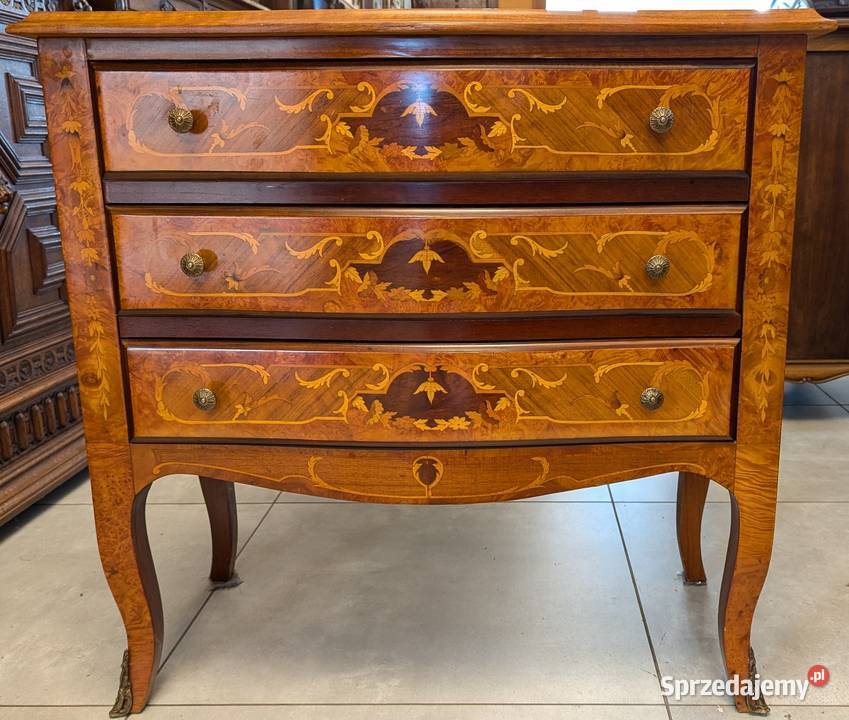 Komoda ludwikowska intarsje Włochysklep Dąbrowa śląskie