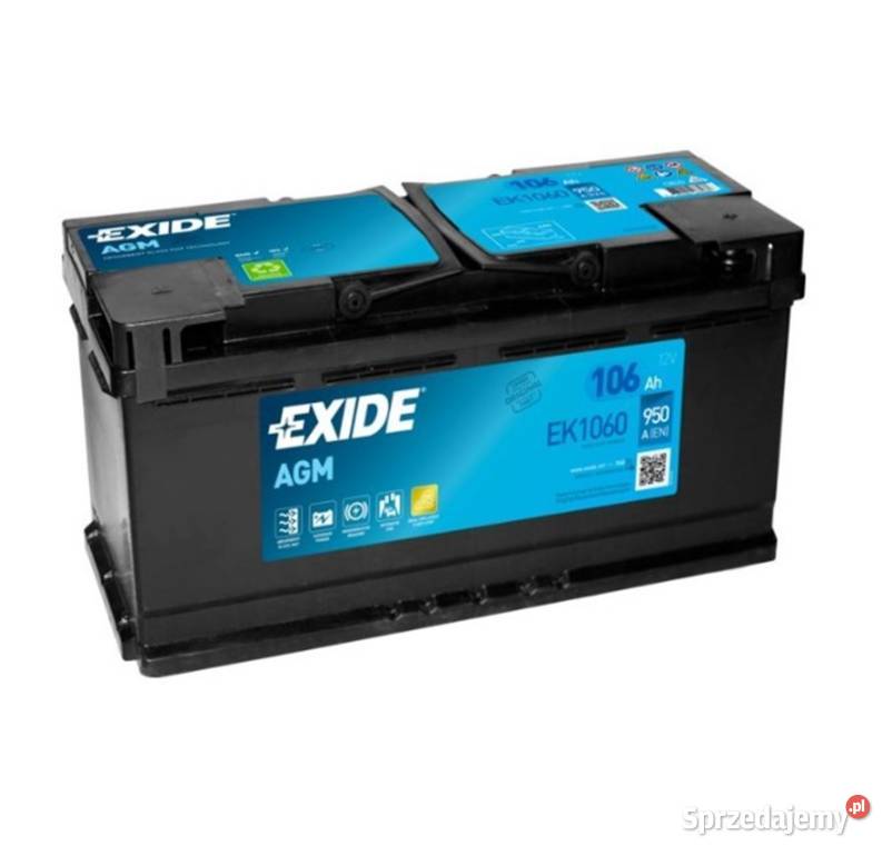 Akumulator 106Ah EXIDE AGM EK1060 950A DARMOWY Akumulatory mazowieckie