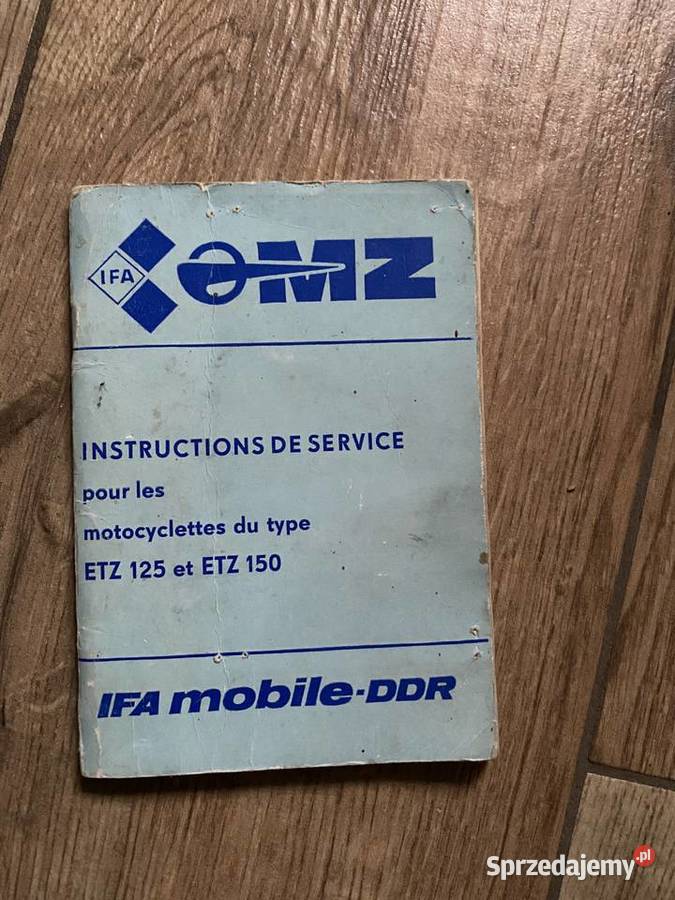 Instrukcja obsługi MZ etz 125 150 Motoryzacja mazowieckie