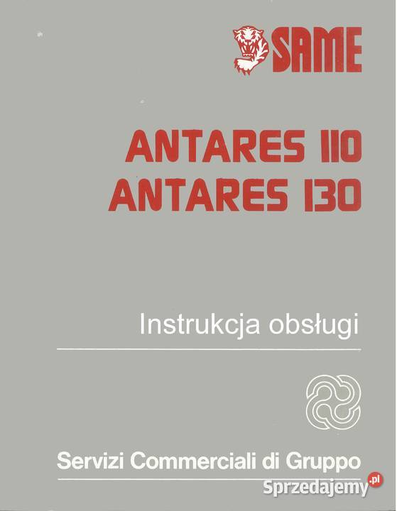 Same Antares 110 130 Instrukcja obsługi Szamotuły