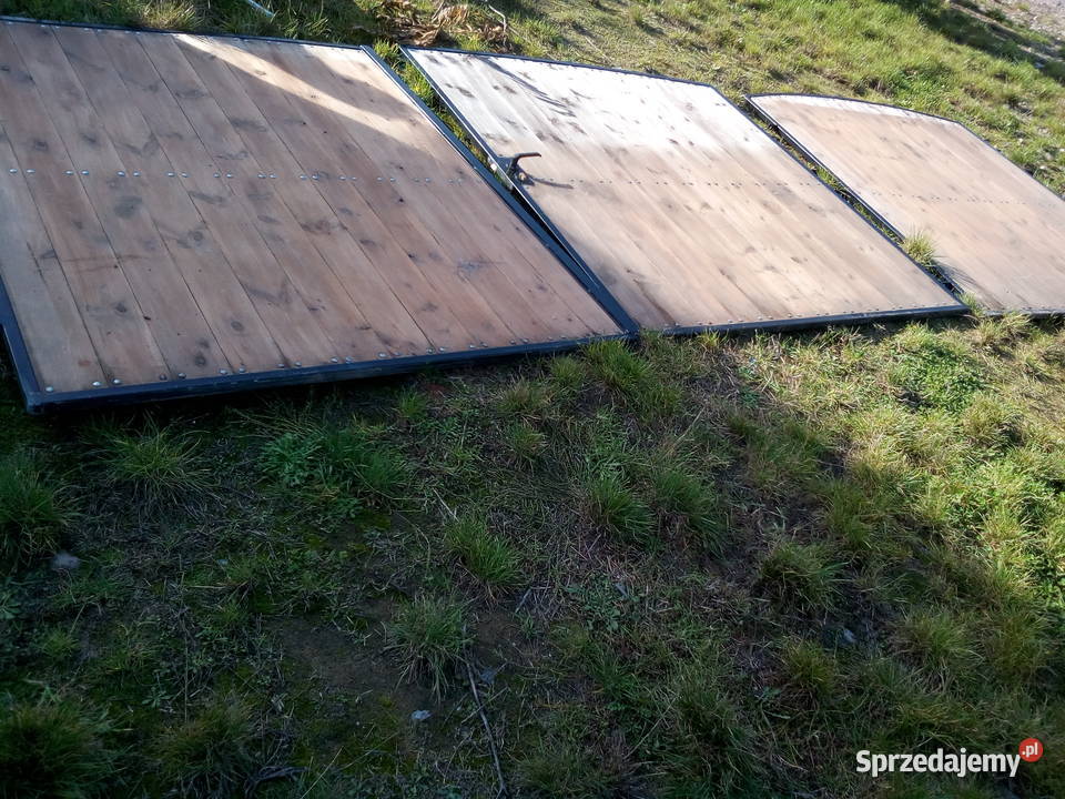 Drewniana brama furtka przęsła 9 metrów Bramy