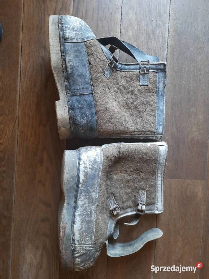 historyczne buty wartownicze Wehrmachtu z czasów