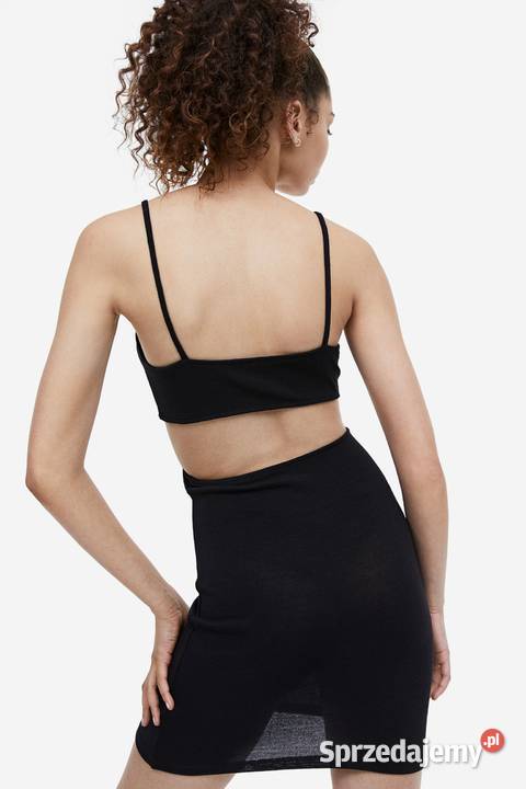 czarna sukienka Wycięcia Hm xs 34 H&M Toruń