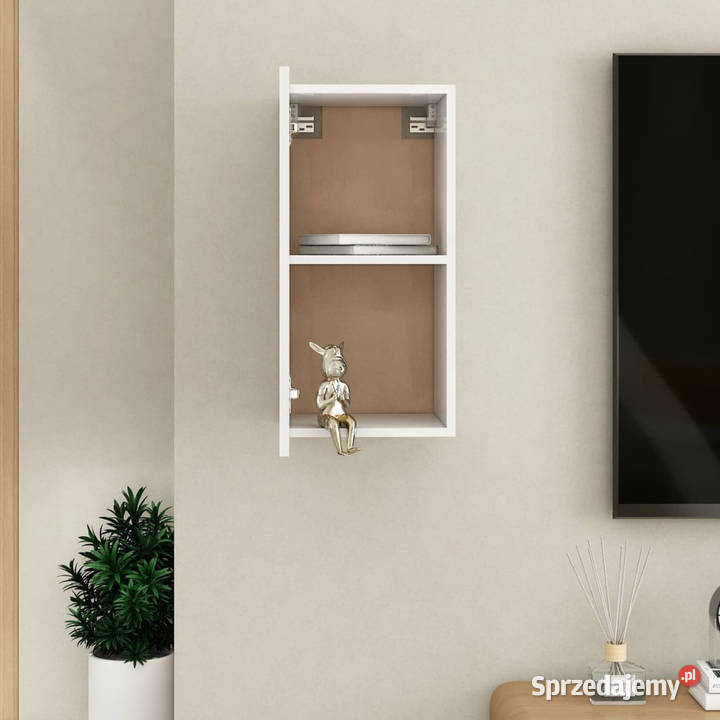 Szafka TV biała 305x30x60 materiał RTV Warszawa sprzedam