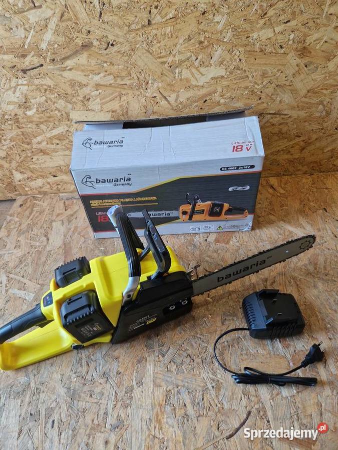 PILARKA AKUMULATOROWA PIŁA ŁAŃCUCHOWA 18V 2x60Ah Głogowa