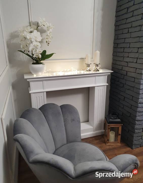 portal kominkowy atrapa kominka konsola 09C XXL biały Jeleśnia