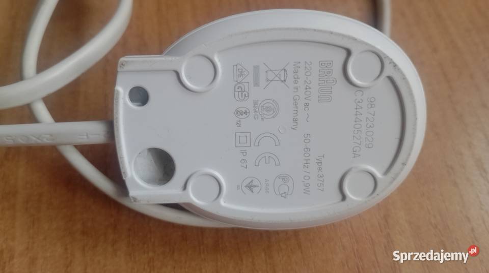 Ładowarka BRAUN szczoteczka elektryczna Czarzyzna