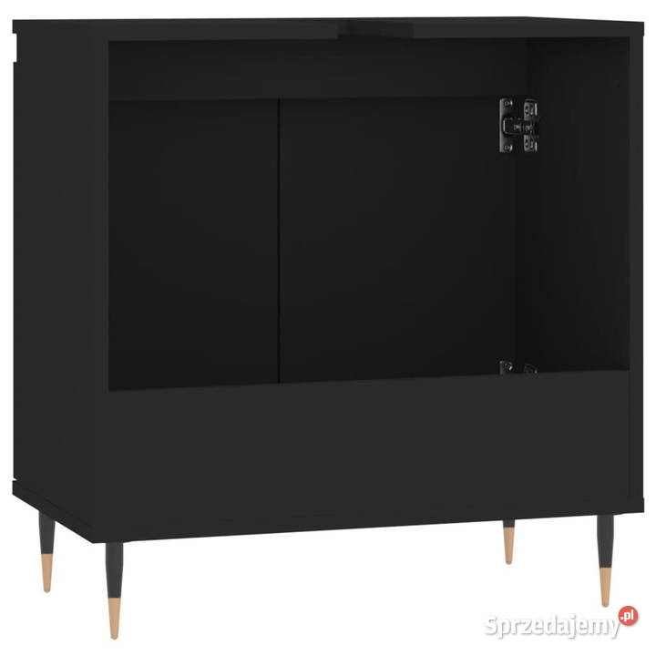 Szafka łazienkowa czarna 58x33x60 materiał Warszawa