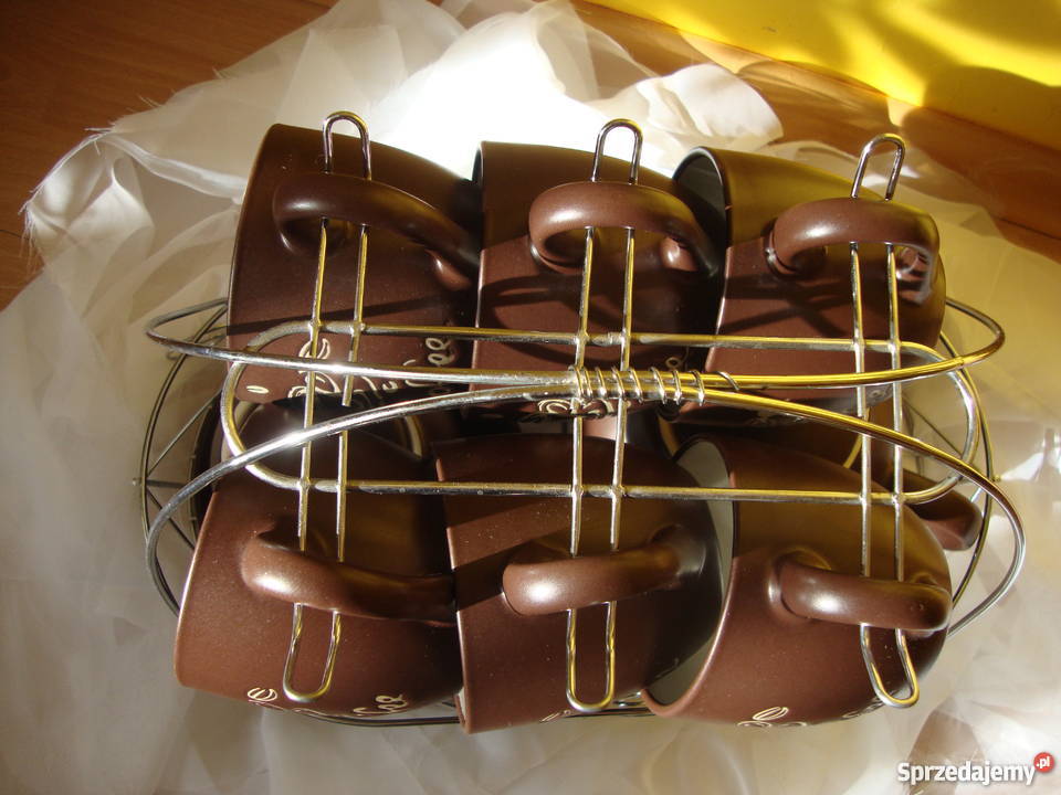 Serwis kawowy VERONI 15 el odcienie brązowego Akcesoria kuchenne podkarpackie Wiązownica