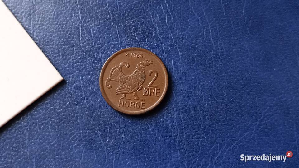 Stare monety 2 ore 1963 Norwegia Lesko