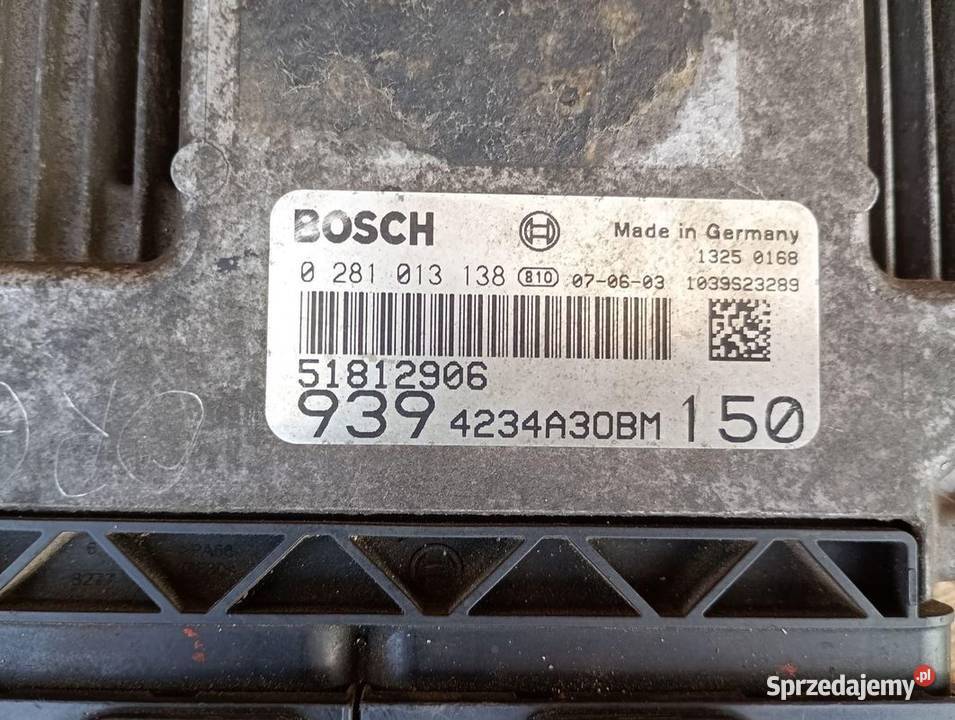 STEROWNIK SILNIKA KOMPUTER ALFA ROMEO 159 19 Gliwice