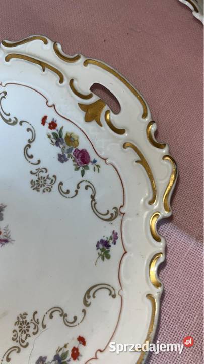 Patera Syg Reichenbach Bukiet kwiatów w lustrze pomorskie Gdańsk