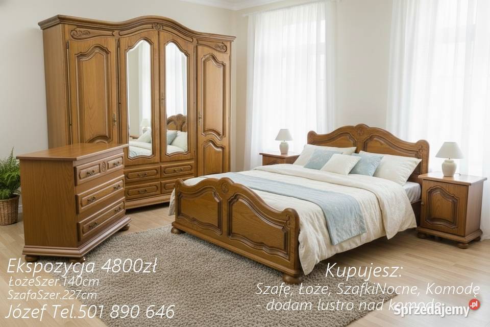 Piękna Sypialnia Dębowa mebledosypialni Pszczyna