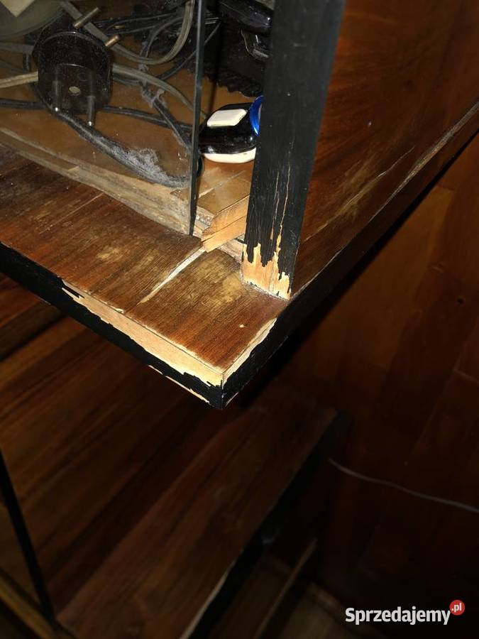 Kredens etażerka barek przeszklona Vintage PRL małopolskie Kalwaria Zebrzydowska