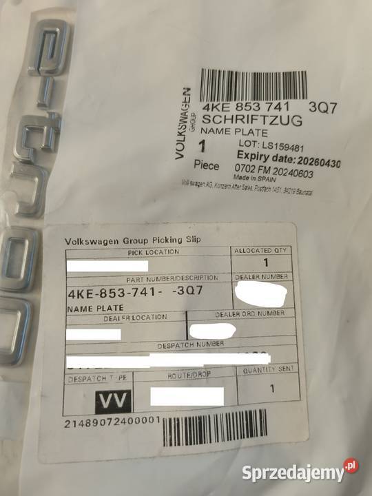 Emblemat Znaczek Naklejka Srebrna Audi VAG etron osobowe małopolskie Zagórowa