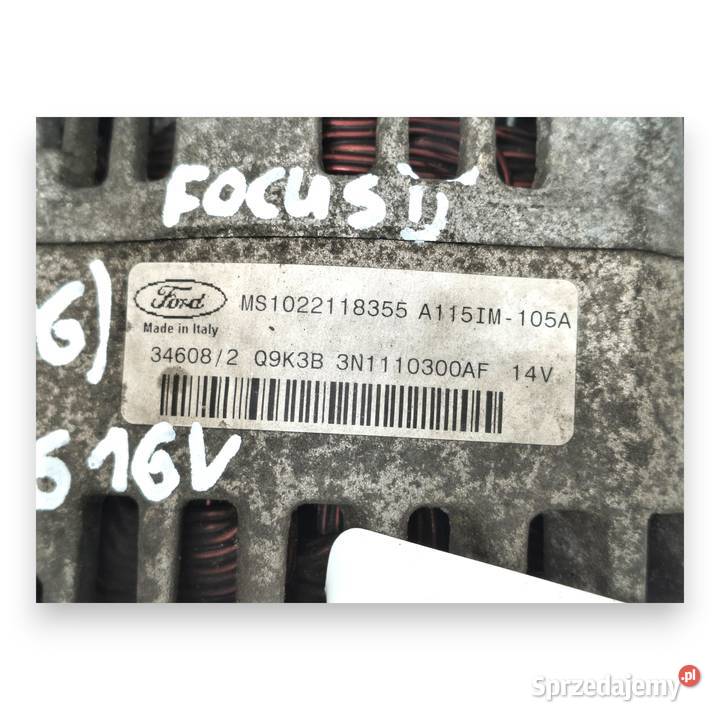 ALTERNATOR Ford Focus MK2 Fiesta 14 16 105A Chełm sprzedam