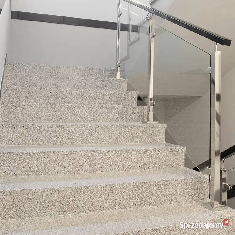 Parapet Stopnica granitowa szara polerowana pomorskie Tczew