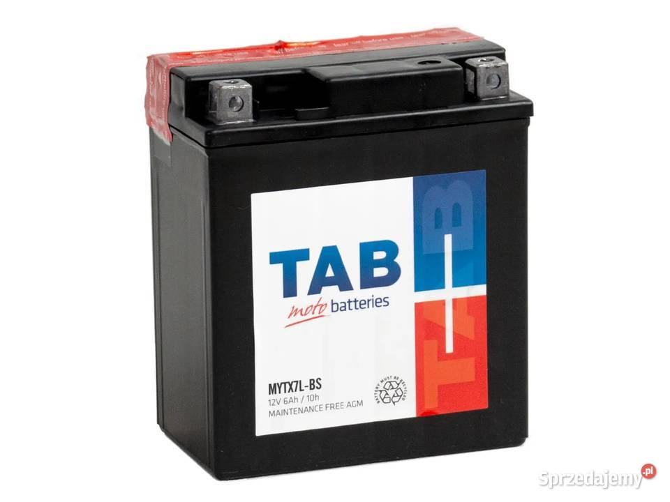 Akumulator motocyklowy TAB YTX7LBS MYTX7LBS 12V Wierzbica