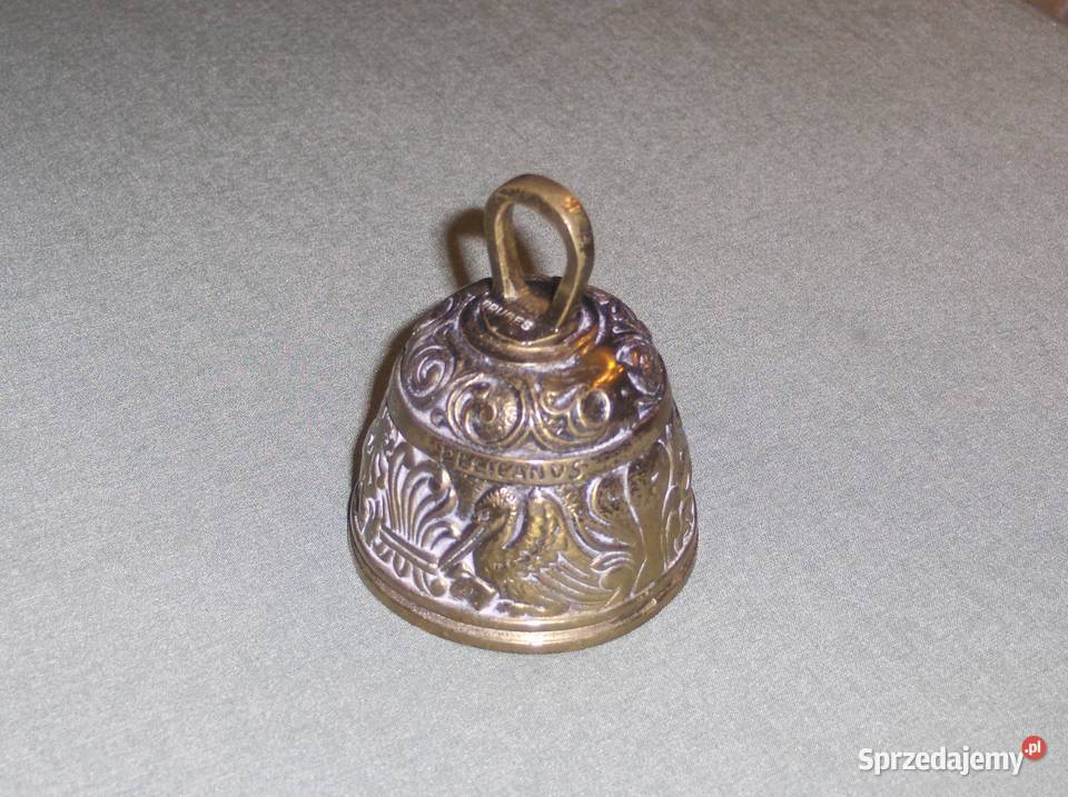 Stary Vintage dzwonek mosiężny Marcvs Angelvs łódzkie Łódź